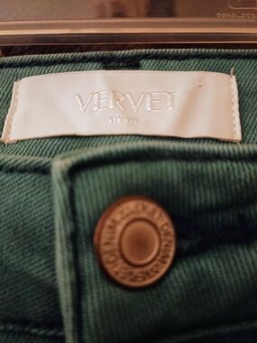 VERVET BY FLYING MONKEY Teal Straight Leg Jeans